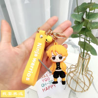 New Style Creative Ghost Killing Blade Cartoon Doll Silicone Character Car Key Chain Lovely Ornament Personality Pendant Gift