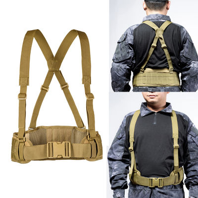 Military Tactical Belt Men Army Molle Belts Adjustable Outdoor Sports Shooting Combat Waist Back Hunting Nylon Wide Belt