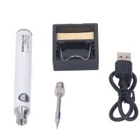 Electric Soldering Iron 3 Gear 1100Mah Battery Cordless Light Indication Welding Tool Stainless Steel Compact For Maintenance