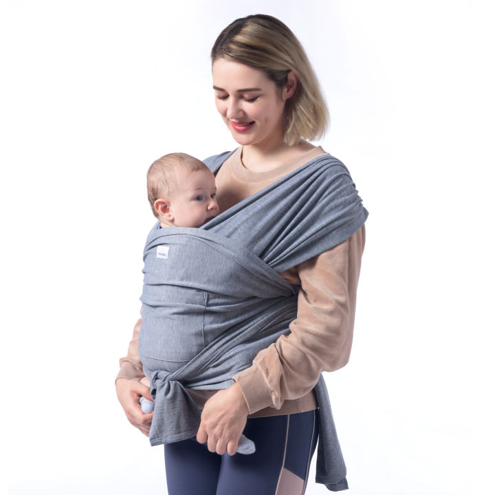 Momcozy adjustable cotton ergonomic wrap ring sling baby carrier ...