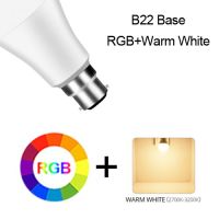 【Deal of the day】 ไร้สายบลูทูธ4.0สมาร์ทหลอดไฟ APP ควบคุมหรี่แสงได้20วัตต์15วัตต์ E27 B22 RGB + W + WW LED เปลี่ยนสีโคมไฟเข้ากันได้ Ios/android