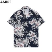 Amir* เสื้อเชิ้ตลําลอง พิมพ์ลายโลโก้ดอกไม้ สไตล์สตรีทอเมริกัน สะดุดตา