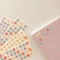 Kawaii INS สติ๊กเกอร์ตัวอักษรสมุดบันทึกเครื่องเขียนซีล Scrapbooking DIY สติกเกอร์ตกแต่ง