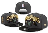 【Feb】 2021 Milwaukee bucks in the outdoor sports leisure fashion hip-hop flat basketball hat cap adjustable cap