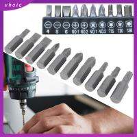 VHOIC 10PCS รูปทรงพิเศษ ชุดดอกสว่านสำหรับชาร์จ ความแข็งสูงสูง เครื่องมือสำหรับมือ ชุดดอกไขควง ที่มีคุณภาพสูง สายต่อขยาย ชุดหัว สว่านชาร์จไฟ