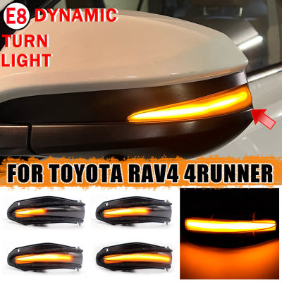 สำหรับ Toyota RAV4 XA40 13-18 4Runner 2014-19 Noah R80 Voxy LED แบบไดนามิกไฟเลี้ยว Blinker กระจกไฟแสดงสถานะ