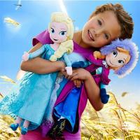 【Ready Stock】2020 Frozen Fever And Anna 40cm 50cm Plush Dolls kid fun new