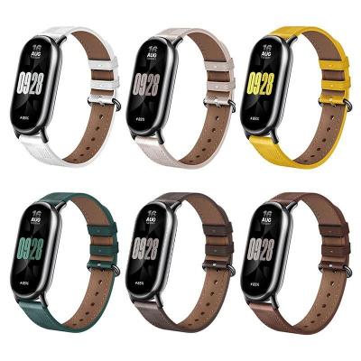 Leather Strap For Xiaomi Band 8 Smart Watchband Replacement Wristband Bracelet Belt For Xiaomi Mi Band 8 Strap Accessories Docks hargers Docks Charger
