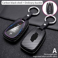 ㍿ Carbon fiber pattern Car Key Cover case for Chevrolet Key Remote Cover Chevy Camaro Cruze Malibu 2017