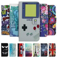 Painted Wallet Case Leather Pocket Cover For TCL 10 10L 20 30 30E 30Z 5G Lite Plus Pro SE XL LE 305 306