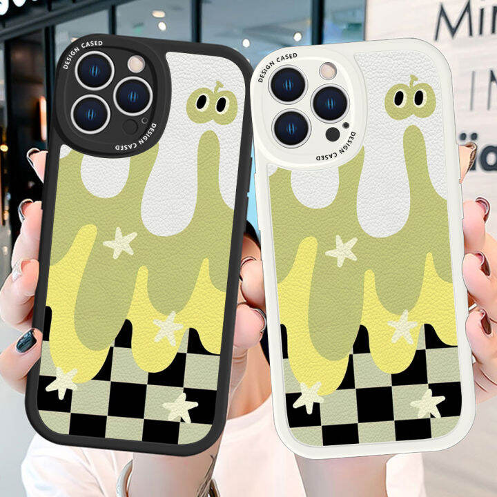 ggk-เคสสำหรับออปโป้-a58-4g-a78-4g-ผิวสัมผัสบางเคสหลังหนังลายการ์ตูนดาวสี่เหลี่ยมเคสนิ่มทำจากซิลิโคน-pu-เคสปกหนังโทรศัพท์