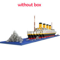 20211860pcs RMS Titanic Model Large Cruise ShipBoat 3D Micro Building Blocks Bricks Collection DIY Toys for Children Christmas Gift