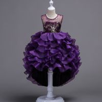 ZZOOI Children of 14 Years Luxury Dresses Elegant Princess Kid 2022 Girl Trailing Wedding Dress