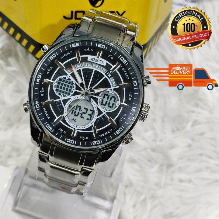 New!! JoeFox Original 50mm Men's Watch Casual Dual-Time Super ...