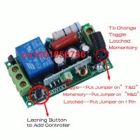 【cw】 220V 1CH(channel) 10A main board Receiver code 315Mhz/433Mhz optional !