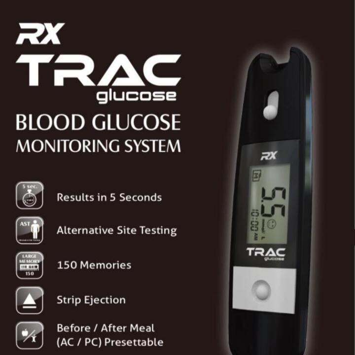 RX TRAC Glucose Blood Glucose Monitoring System Lazada