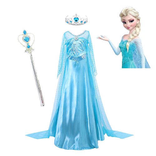 Set 2 Món Phụ Kiện Hoá Trang Công Chúa Elsa - Anna Frozen ( #vươngmiện  #đũathần ) | Lazada.vn