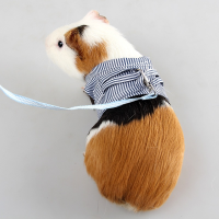 Hot Hamster Leash Harness Small Animal Harness for Guinea Pig Squirrel Adjustable Striped Cotton Clothes Hamster Accessories