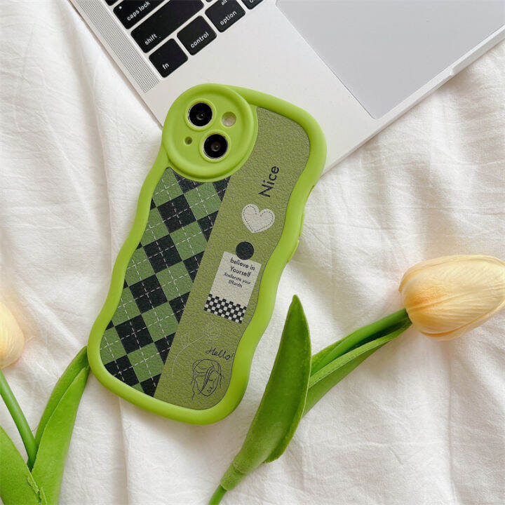 เคสเพชรสีชนกันสำหรับ-iphone-14promax-เคสโบว์สีเขียวสามมิติสำหรับ-iphone-12promax-ถุงมือประกบตาข่ายสีเขียว-matcha-สำหรับ-iphone13-เคสหนังสติกเกอร์ขอบคลื่นสำหรับ-iphone11-เคสโบว์แฟชั่นเกาหลีสำหรับ-iphon