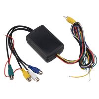 4 Cameras in 1 Video Control Image Combiner Channel Converter Box for Car Driving System Front Rear Left Right View