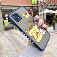 เคส Chenyyka สำหรับ OPPO A72 5G A73 5G A53 5G เคสลายการ์ตูนน่ารัก Pom Pom Purin ฝ้าบางกันกระแทกลวดลายดีไซน์ใหม่เคสป้องกันเลนส์กล้องคลุมทั้งหมดปลอกซิลิโคน