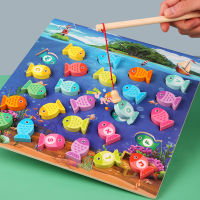 Preschool Wooden Montessori Toys Magnetic Fishing Game Baby Puzzle Teaching Aids Early Educational Toys For Children Girls Gifts