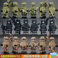 Chinese building blocks military special forces miniature soldiers police dolls children puzzle assembled boy jigsaw puzzle toys