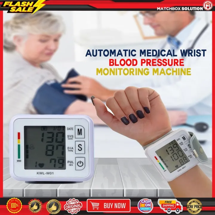 hot Original Digital Wrist Bp Blood Pressure Monitor Manual Set Heart ...