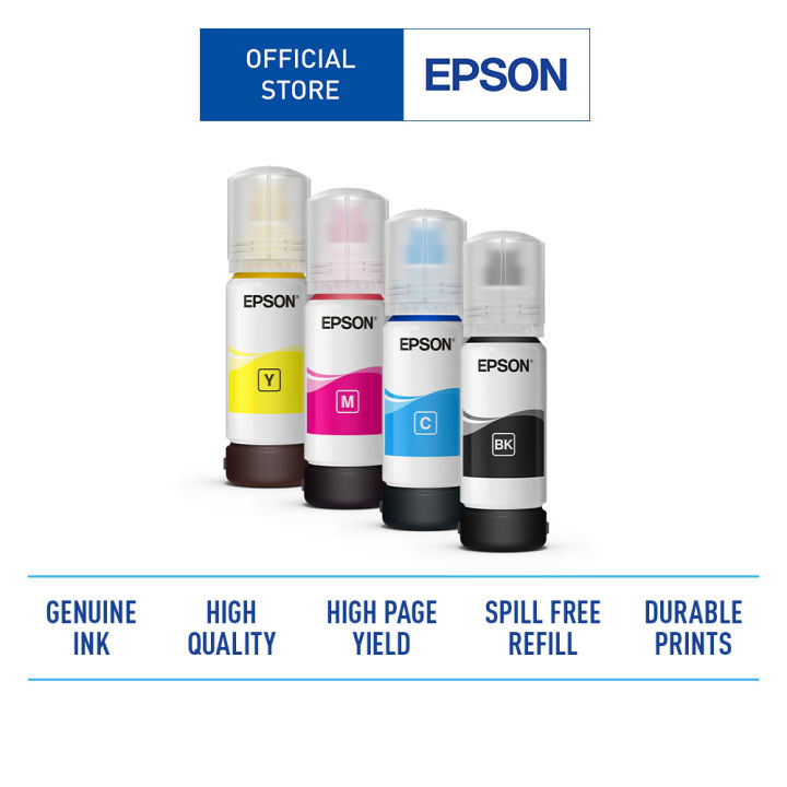 Epson 003 Ink Bottle Black Cyan Magenta Yellow Lazada 8669