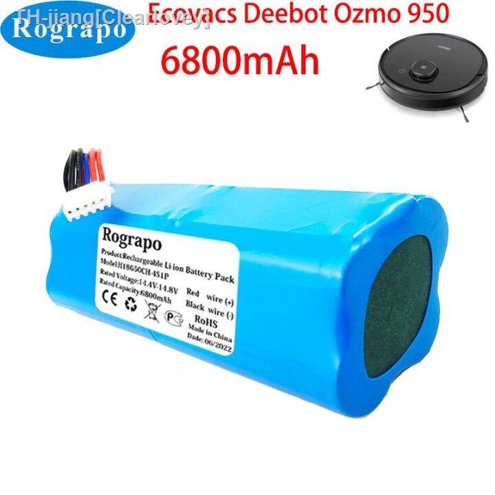 Vhbw Batteria Compatibile Ecovacs T8 Aivi Max Power - 5200mAh 14.4V Li-Ion - Ricambio Per Robot Aspirapolvere (Turchese)