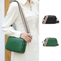 【ZNBY】Wide Strap Pure Leather Shoulder Bag Soft Leather Casual Crossbody Bag