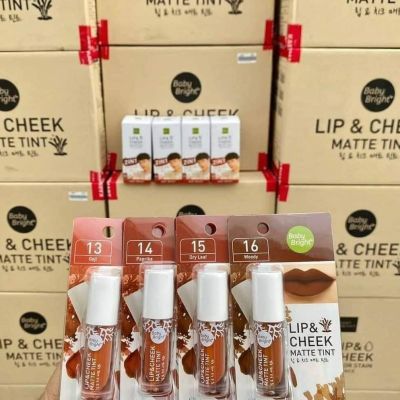 ลิปเบบี้ไบรท์ Baby Bright Lip &amp; Cheek Matte Tint ลิปจุ่มเบบี้ไบท์ 3in1