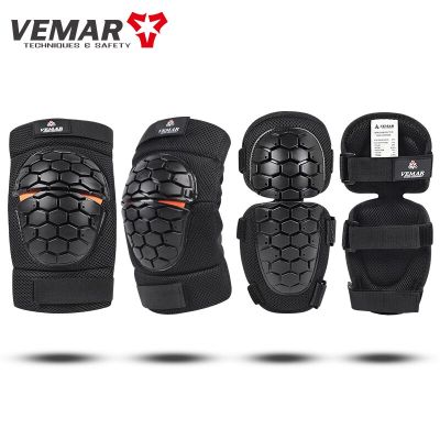 Motocross Summer Elbow Knee Pad Suit Brace Bike Outdoor Sports Anti Fall Drop Riding Cycling Motorcycle Kneepad Hand Leg Protect Knee Shin Protection
