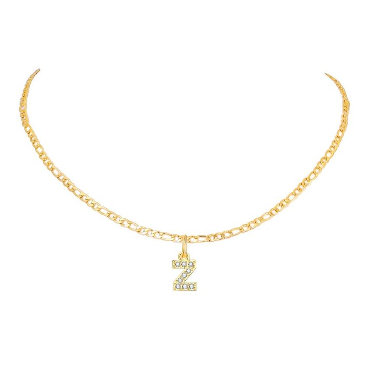 cw-initial-zircon-pendant-necklace-small-bling-letter-charms-choker-gold-color-stainless-steel-figaro-chain-women-necklace-jewelry