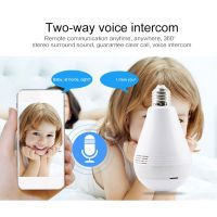 1080P E27 Bulb Cam Wireless Panoramic IP Camera Home Security Camera Infrared Night Vision Motion Detection Two Way Voice TF