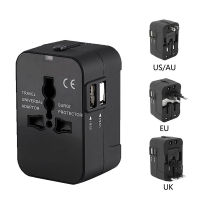 หัวแปลงปลั๊กไฟ หัวปลั๊กไฟทั่วโลก Universal Travel Adapte US / EU / UK / AU ปลั๊กแปลงไฟ ปลั๊ก ตัวแปลงไฟ หัวแปรงปลั๊ก ใช้ได้ทั่วโลก