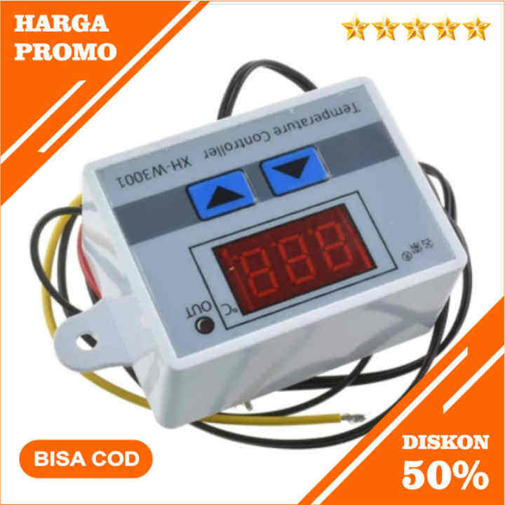 (Bayar di Tempat) Thermostat digital XH W3001 DC 12v 10A termostat