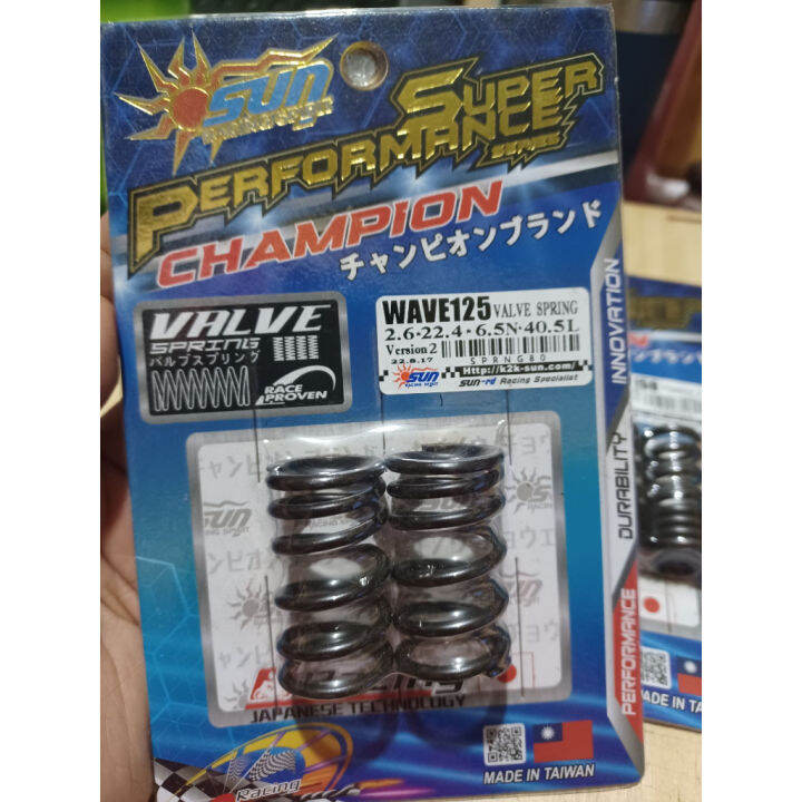 wave 110/xrm version 2 valve spring sun racing 2pcs/1set Lazada PH