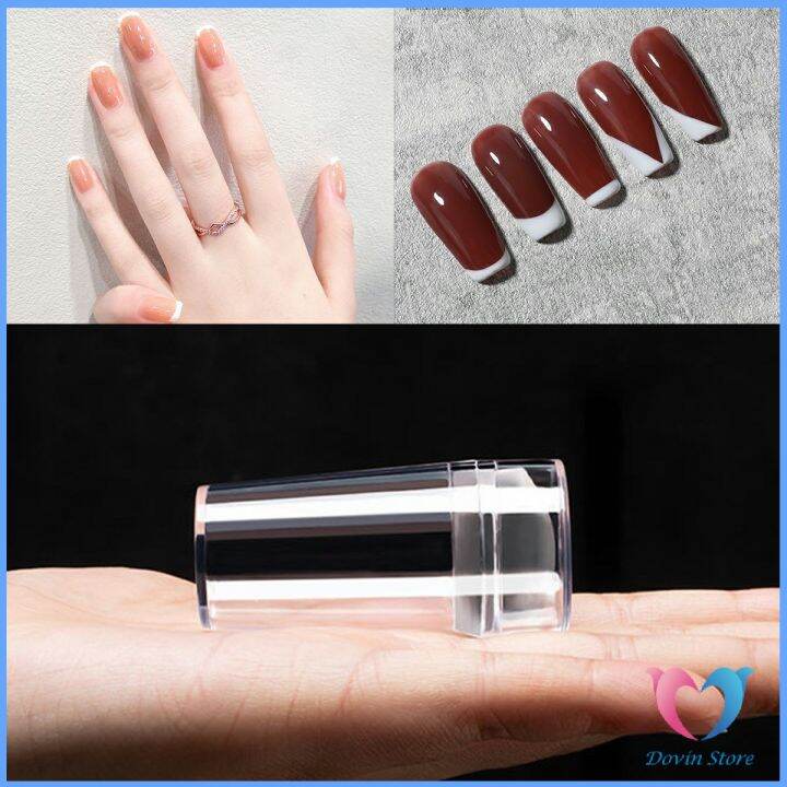 dovin-diy-แสตมป์ซิลิโคนใส-พร้อมที่ปาดสี-แบบพกพา-สําหรับตกแต่งเล็บ-nail-products