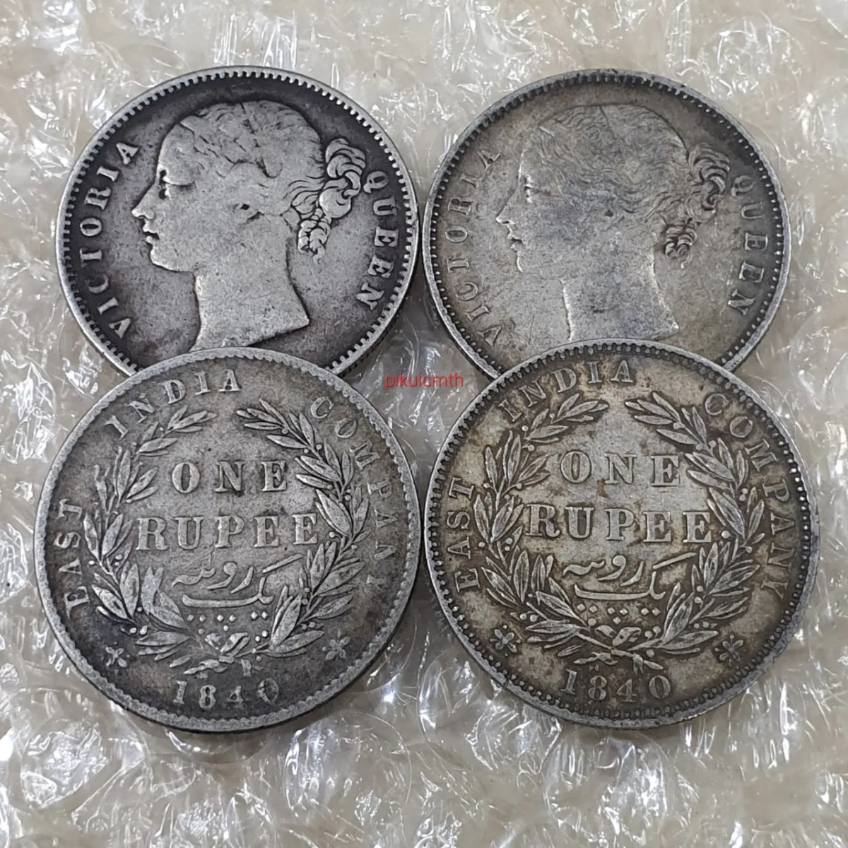 เหรียญหนึ่งรูปี อินเดีย เนื้อเงิน One Rupee Victoria1840 อายุ 182ปี+  รับประกันของแท้ ราคาต่อ 1 เหรียญ | Lazada.Co.Th