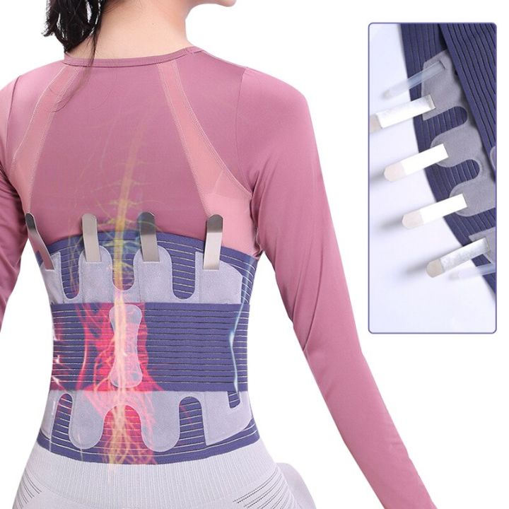 tourmaline-self-heating-magnetic-medical-double-pull-waist-protector-posture-corrector-orthopedic-lumbar-back-brace-support-belt