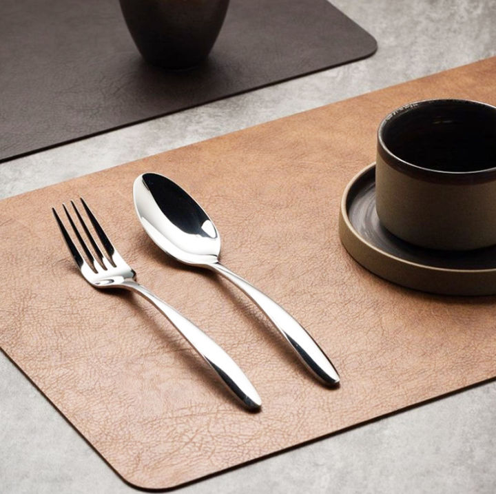 bowl-and-table-mat-leather-meal-mat-premium-dining-mat-meal-mat-waterproof-meal-mat-oil-proof-meal-mat