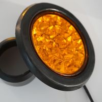 【LZ】✗✾  Luz indicadora redonda retro do veículo 16LED Tail Light lâmpada reversa de backup montagem de automóveis 12-24V