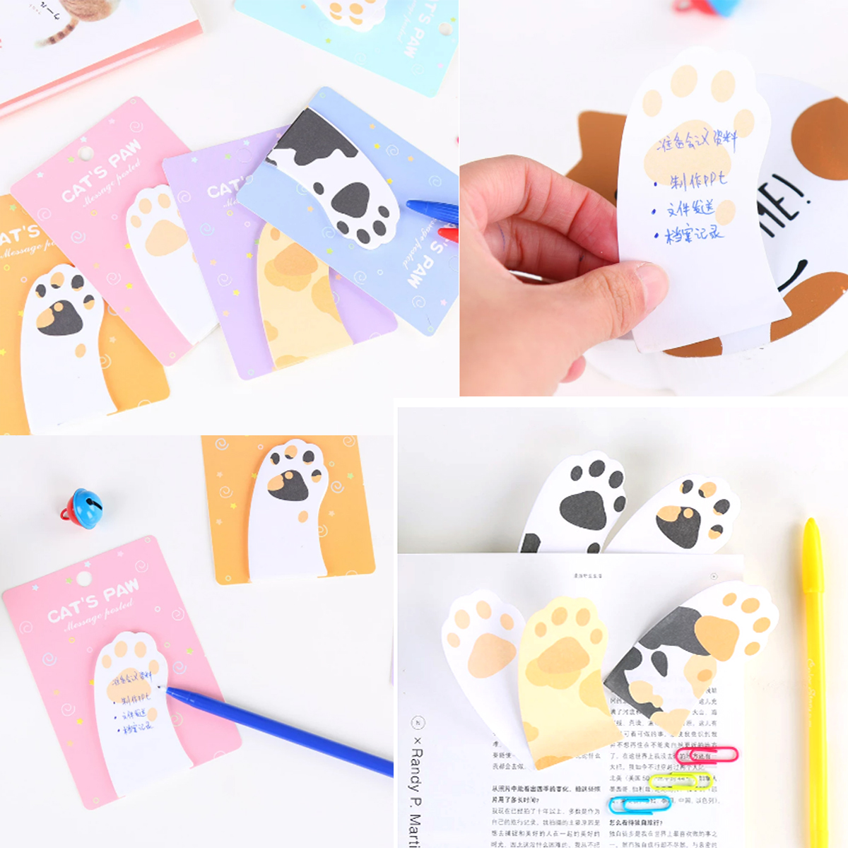 Kawaii Memo Pad Bookmark Planner Paper Stickers Sticky Notes Stationery Notepad 