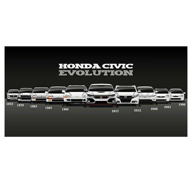 ศิลปะสมัยใหม่-honda-civic-แผ่นป้ายรูปรถภาพวาดผ้าใบติดผนัง-hd-ภาพพิมพ์-cuadros-สำหรับห้องนั่งเล่นของตกแต่งห้องนอนบ้านเด็กผู้ชาย