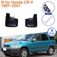 2x บังโคลนสำหรับฮอนด้า CRV CR-V CR V 1997 1998 1999 2000 2001อุปกรณ์เสริมโคลนอวัยวะเพศหญิงยามสาดล้อหน้าพิทักษ์ F Lare อัตโนมัติ