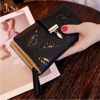 2021 New Hot Fashion Women Lady Clutch PU Leather Leaf Wallet Long Card Holder Phone Case Purse Handbag Hot