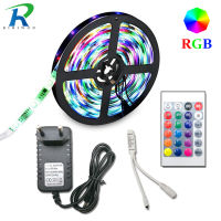 5เมตร10เมตร10เมตร15เมตร20เมตร SMD 2835 RGB หลอดไฟ LED Strip ที่มีความยืดหยุ่น LED เทปไดโอดริบบิ้นกันน้ำ220โวลต์ควบคุม24key DC 12โวลต์อะแดปเตอร์ชุด *