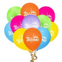 10Psc/Set 12Inches Welcome Home Pattern Printed Latex Balloons For Graduation Relocation Anniversary Family  Party Decorations Balloons