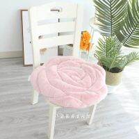 Rose Dining Chair Cushion Office Chair Mat Tatami Plush Thick Non-slip Student Chair Cushion Futon Mat